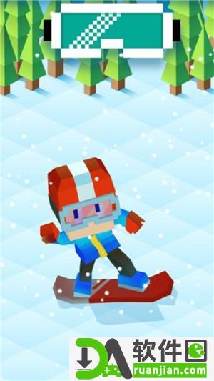 像素方块滑雪官方版截图2
