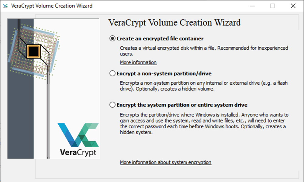 VeraCrypt(开源加密软件)电脑版截图1