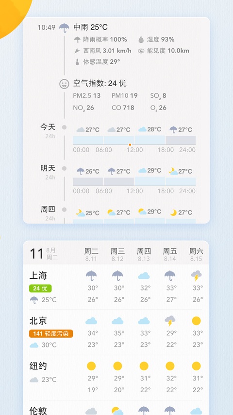 我的天气MyWeather安卓版截图4